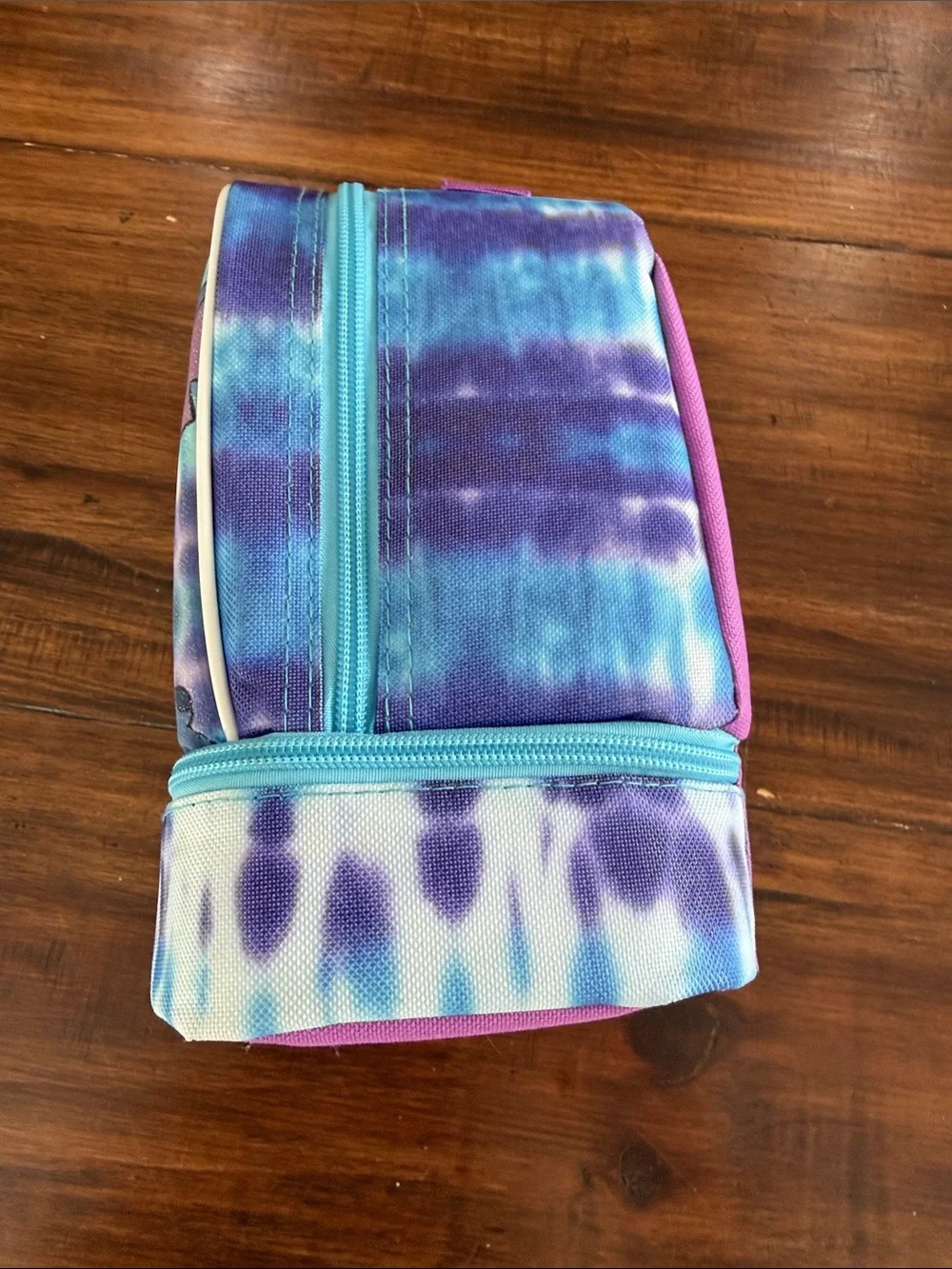 Lilo and Stitch Kids Lunch Bag in Tie Dye Blue and Purple